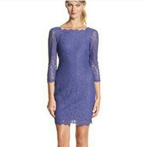 Periwinkle Lace Adrianna Papell Shift Dress